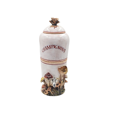 Filtro terracota com aplicação de Cogumelos