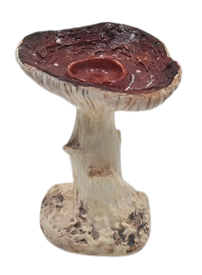 PORTA VELA COGUMELO VERMELHO P