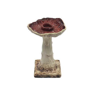 PORTA VELA COGUMELO VERMELHO M