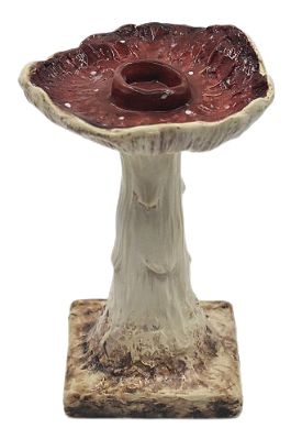 PORTA VELA COGUMELO VERMELHO M