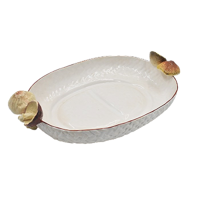 Centro de mesa cestaria oval baixo G