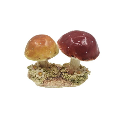 Mini enfeite de mesa par de Cogumelos