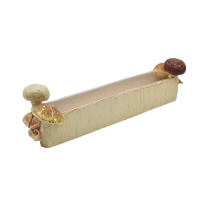 MINI FLOREIRA COMPRIDA COM COGUMELOS