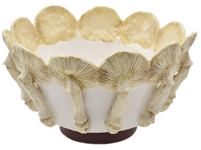 CACHEPOT CHINÊS COM COGUMELOS