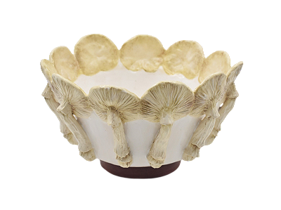 CACHEPOT CHINÊS COM COGUMELOS