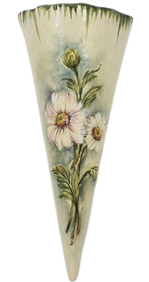 Cone de parede com margarida