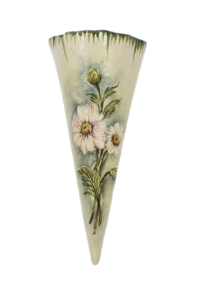 Cone de parede com margarida