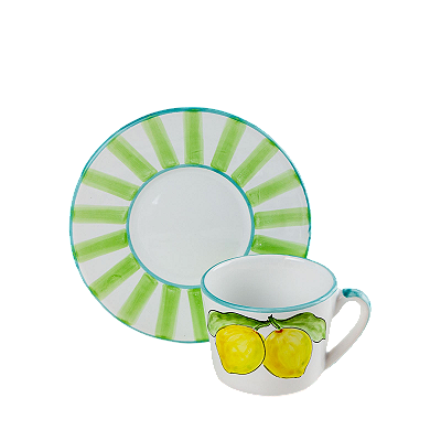 Xícaras de chá Fruta Siciliana Limão