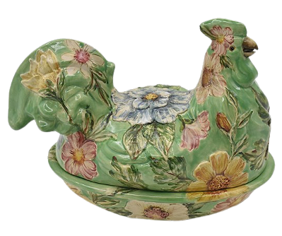 GALO COM TAMPA CHITA MARIA VERDE