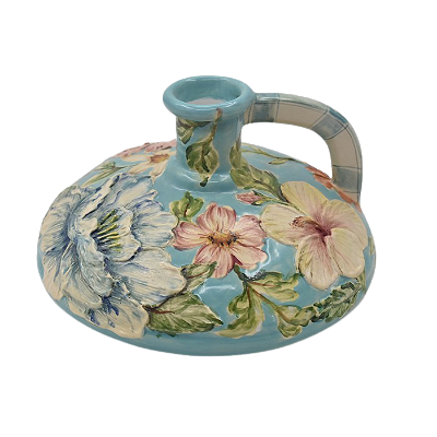 PORTA VELA CHITA MARIA TURQUESA COM ALÇA