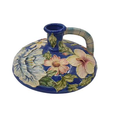 PORTA VELA CHITA MARIA AZUL COM ALÇA