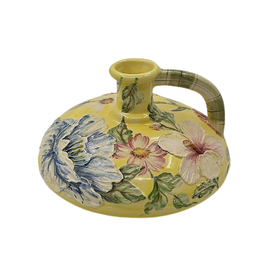 PORTA VELA CHITA MARIA AMARELO COM ALÇA