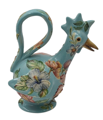 GALINHA ESTILIZADA P CHITA MARIA TURQUESA