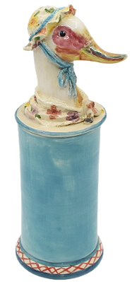 POTE ALTO TIFFANY COM APLICAÇÃO DE PATO