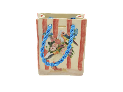 SACOLA PELICANO COM LISTRAS VERMELHAS