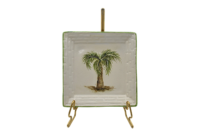 Mini cinzeiro quadrado com Palmeira