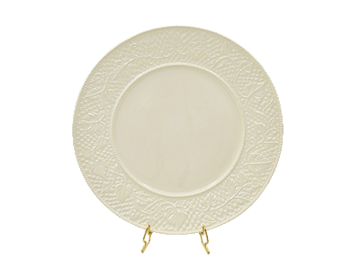 Prato sobremesa Videiras off white