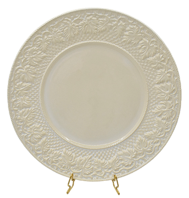 Prato sobremesa Videiras off white