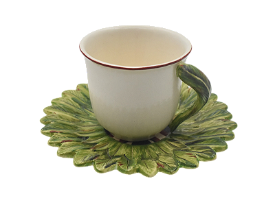 Xícara de chá Cocar verde