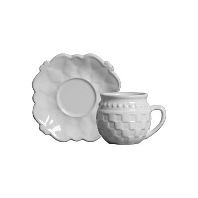 XÍCARAS DE CHÁ FLORENÇA BRANCAS