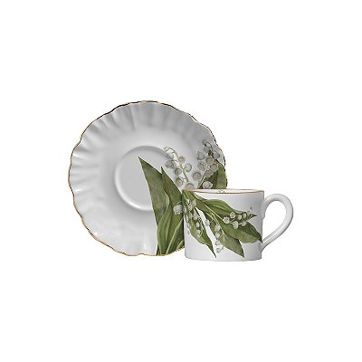 XICARAS DE CHÁ LILY OF THE VALEY C/ PIRES