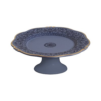PRATO DE BOLO MANDARIM AZUL