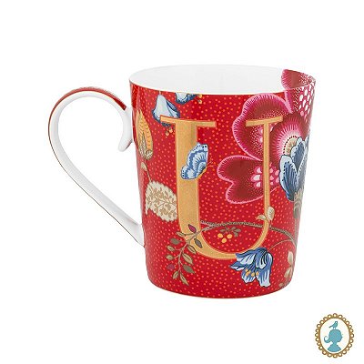 Caneca Verde "U" - Alphabet Mugs