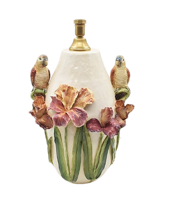 BASE DE ABAJUR RUSTICA CHELSEA FLOWER
