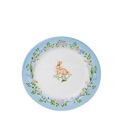 PRATOS SOBREMESA JARDIM FLORIDO AZUL