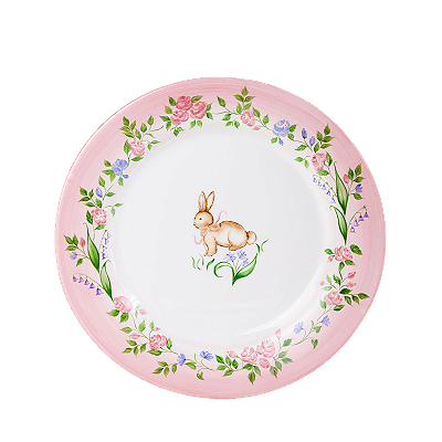 PRATOS RASOS JARDIM FLORIDO ROSA