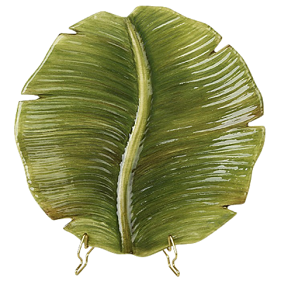 PRATO SOBREMESA FOLHA DE BANANEIRA NEW