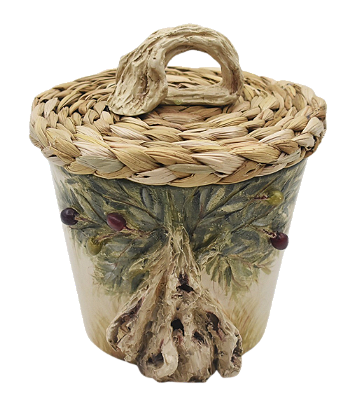 LIXEIRA P LINHA PUGLIA COM TAMPA DE TABOA (17D x 20,5A