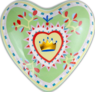 MAMMA MIA Coração pequeno Coroa porcelana