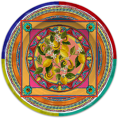 Prato de sobremesa melamina ORTIGIA