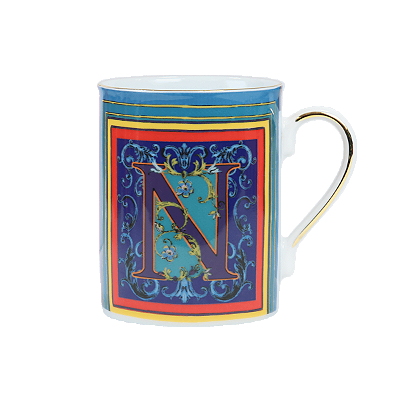 Caneca porcelana letra N ORTIGIA