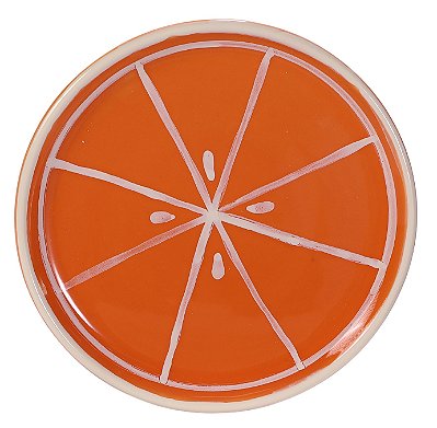 PRATOS SOBREMESA LARANJA TUTTI-FRUTTI