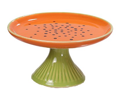 PRATO DE BOLO M DE MAMÃO TUTTI-FRUTTI