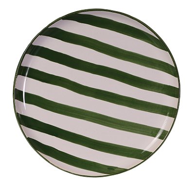 PRATOS RASOS LISTRAS VERDES