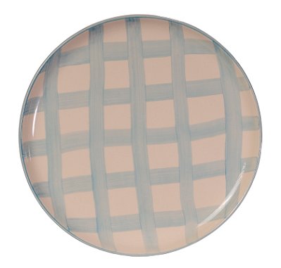 PRATOS RASOS XADREZ AZUL