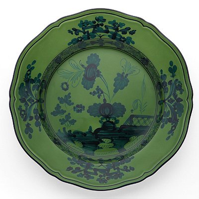 PRATO SOBREMESA ORIENTE ITALIANO MALACHITE GINORI 1735