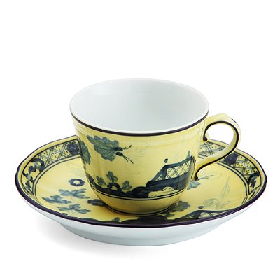 XÍCARA DE CAFÉ C/PIRES ORIENTE ITALIANO CITRINO GINORI 1735