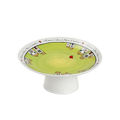 PRATO BOLO COM PÉ VERDE LE CASETTE