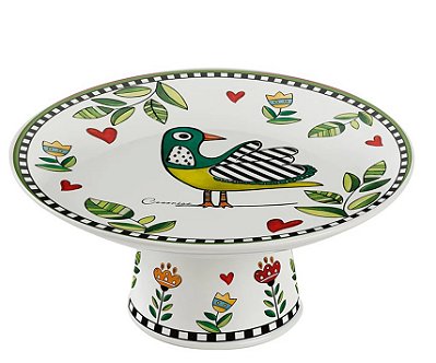 PRATO BOLO COM PE verde COCORICO