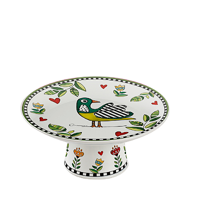 PRATO BOLO COM PE verde COCORICO