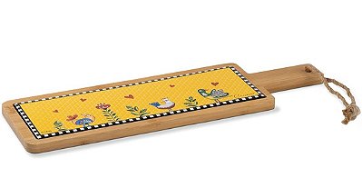 TABUA PARA APERITIVO AMARELO COCORICO