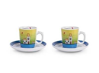 SET 2 XÍCARA ESPRESSO/PIRES AZUL LE CASETTE