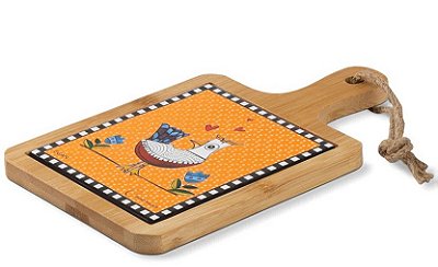 TABUA PARA APERITIVO AMARELO COCORICO