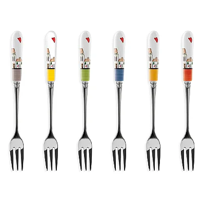 SET 6 GARFOS SOBREMESA LE CASETTE