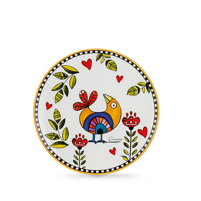 PRATOS SOBREMESA AMARELO COCORICO