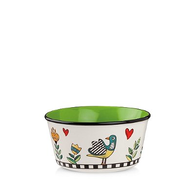 BOWL NEW BONE CHINA VERDE COCORICO